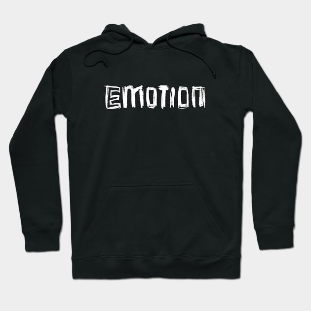 Emotion = E + Motion Hoodie by badlydrawnbabe